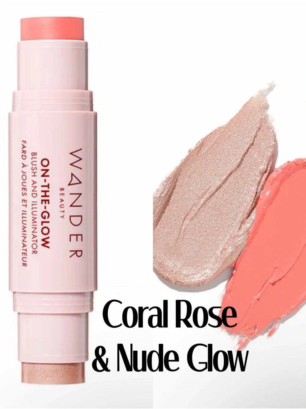 Wander Beauty On-the-glow Blush & Illuminator in Coral Rose & Nude Glow